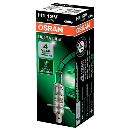 Osram H1 Ultra Life 12V 55W P15S
